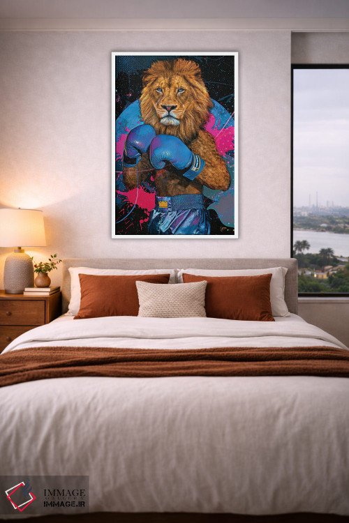 تابلو دکوراتیو شیر شاه اثر جسی جانسون - D4W