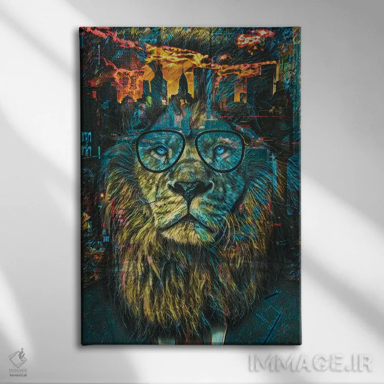 تابلو دکوراتیو شیر تجاری نیویورک اثر جسی جانسون - نمای روبهرو روی دیوار