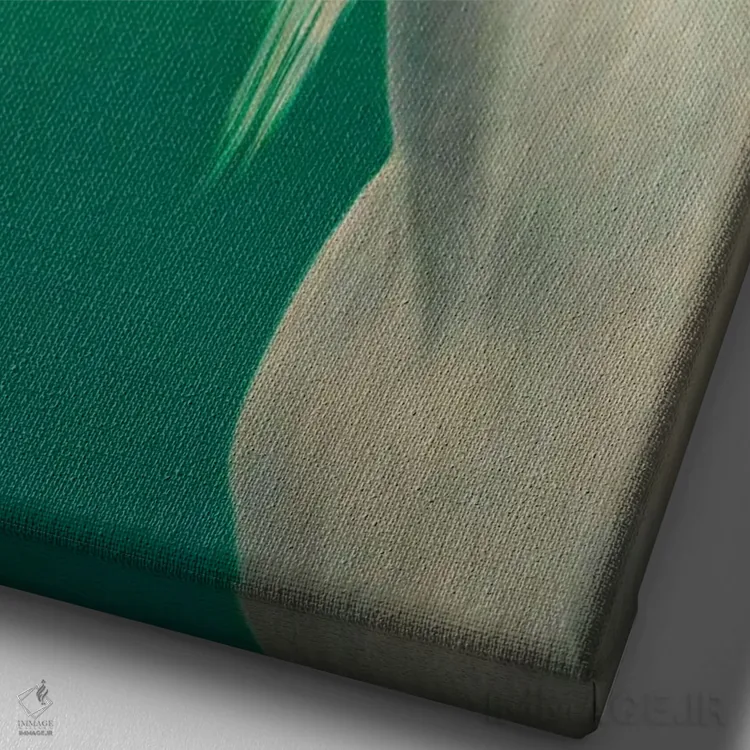 تابلو دکوراتیو پرتره یک بز اثر جیمز دبلیو جانسون - نمای نزدیک بافت بوم