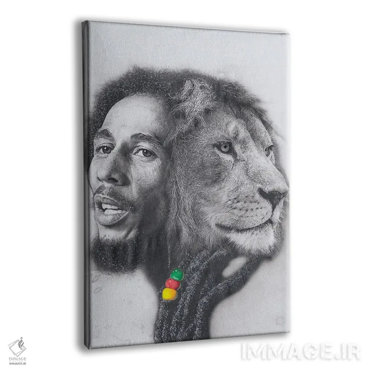 تابلو دکوراتیو شاه مارلی اثر جوزایا جونز - نمای پرسپکتیو محصول