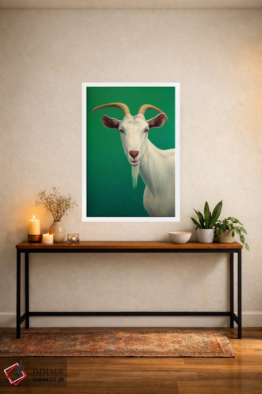 تابلو دکوراتیو پرتره یک بز اثر جیمز دبلیو جانسون - D2W