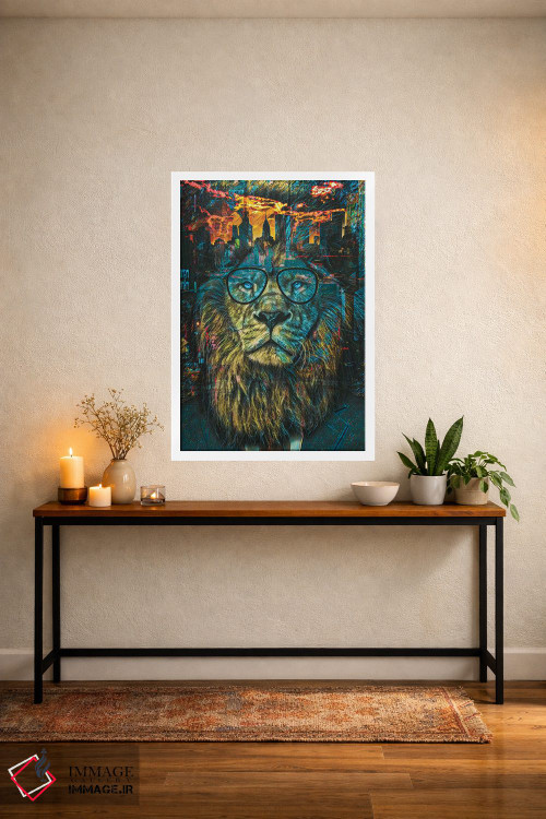 تابلو دکوراتیو شیر تجاری نیویورک اثر جسی جانسون - D3W