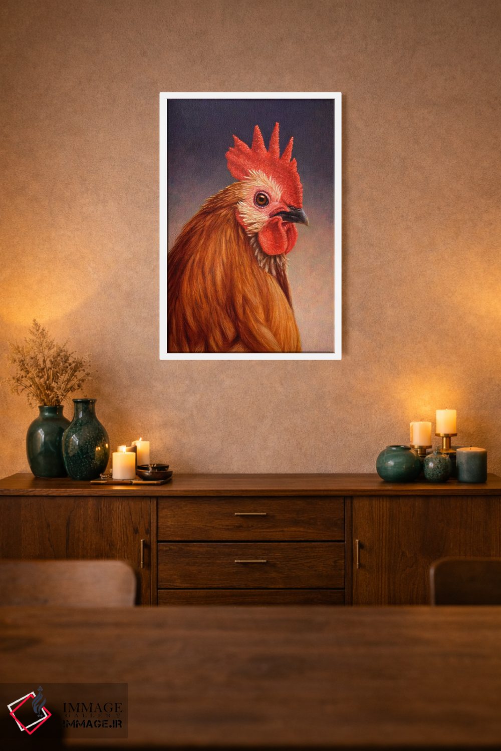 تابلو دکوراتیو خروس اثر جیمز دبلیو جانسون - D2W