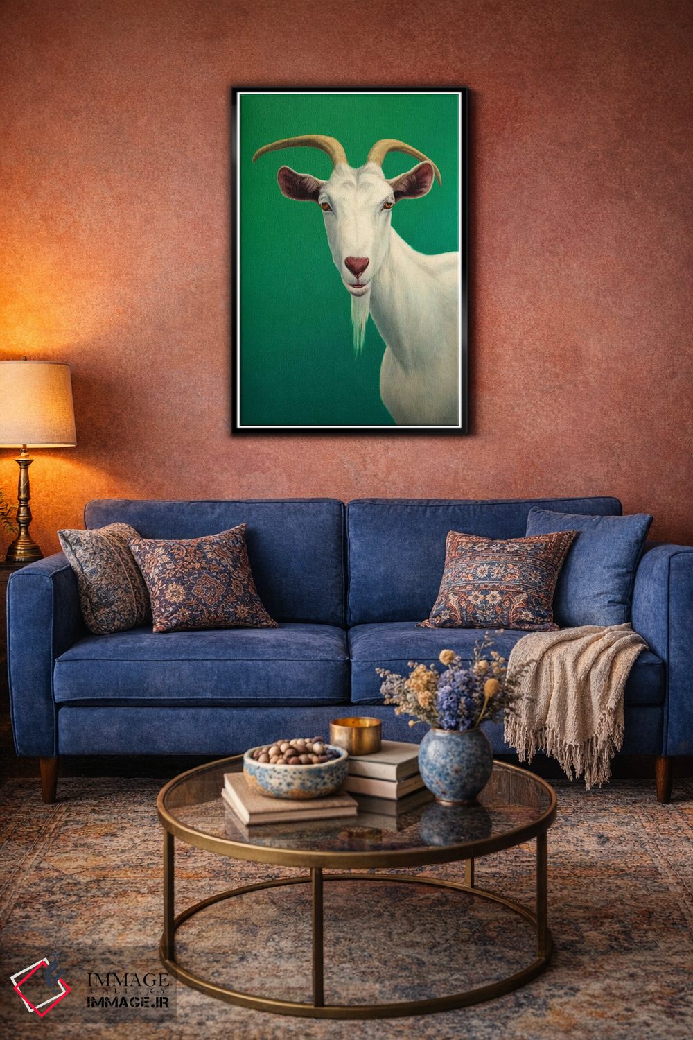 تابلو دکوراتیو پرتره یک بز اثر جیمز دبلیو جانسون - D5B