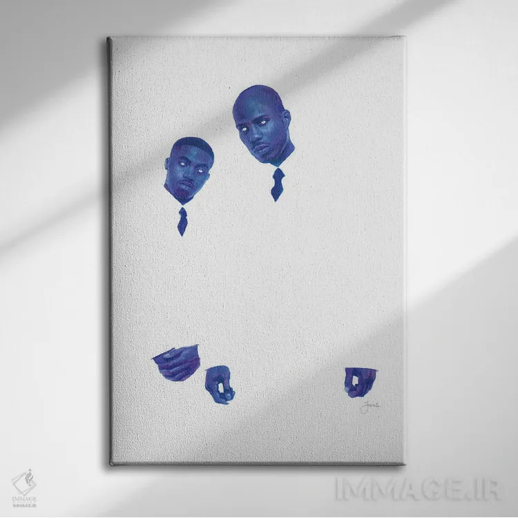 تابلو مینیمال شکم بهترین اثر جوزایا جونز - نمای روبهرو روی دیوار