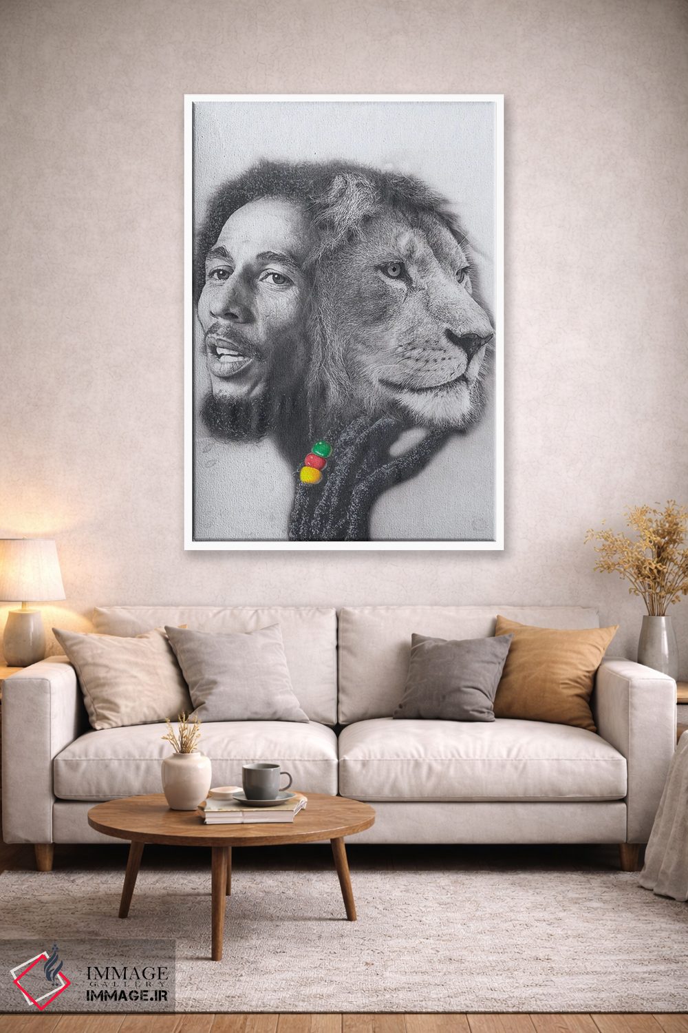 تابلو دکوراتیو شاه مارلی اثر جوزایا جونز - D1W