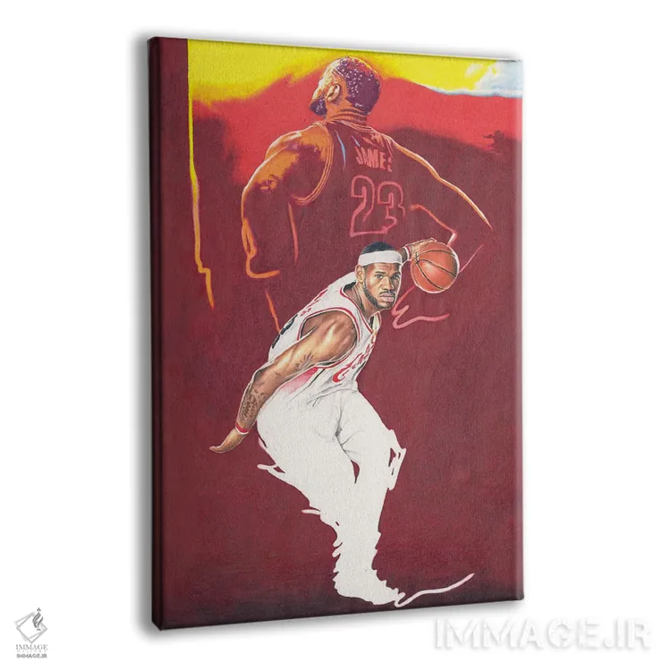 تابلو دکوراتیو سرزمین کلیولند لبرون اثر جوزایا جونز - نمای پرسپکتیو محصول