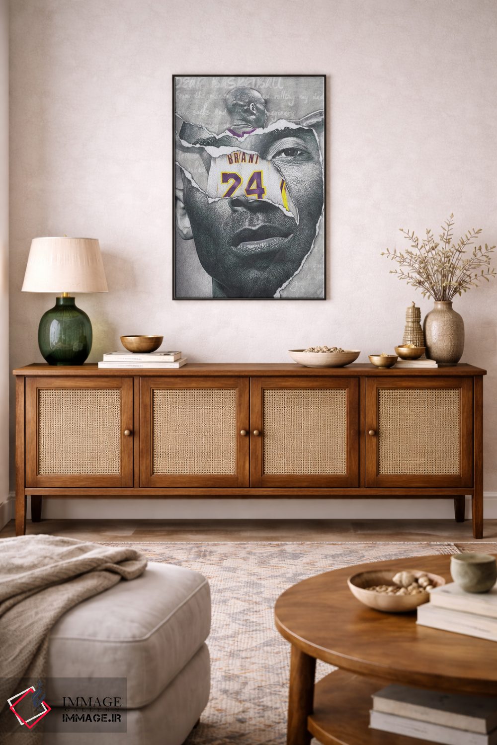 تابلو دکوراتیو بسکتبال عزیز اثر جوزایا جونز - D5B