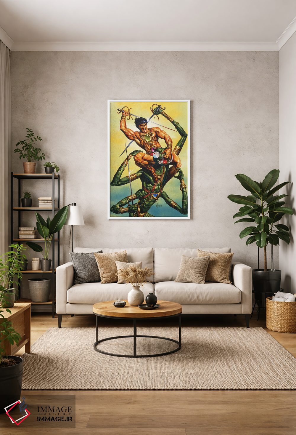 تابلو دکوراتیو جان کارتر از مریخ؟ نبرد با زاد اثر جو جوسکو - D1W