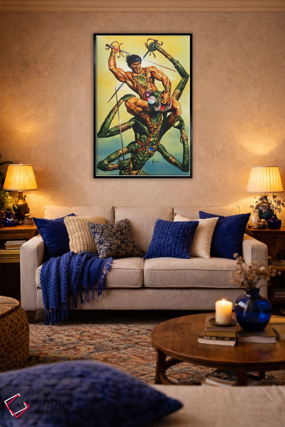 تابلو دکوراتیو جان کارتر از مریخ؟ نبرد با زاد اثر جو جوسکو - D5B