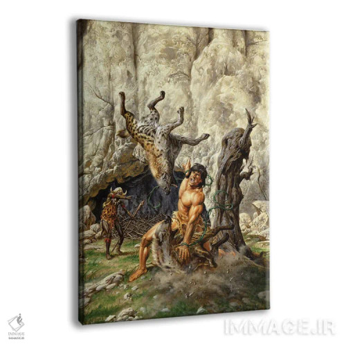 تابلو دکوراتیو داستان های جنگلی تارزان اثر جو جوسکو - نمای پرسپکتیو محصول