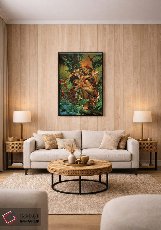 تابلو دکوراتیو تارزان و مردمان مورچه ای اثر جو جوسکو - D1B