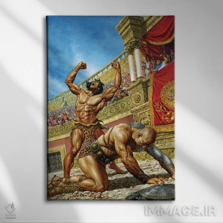 تابلو دکوراتیو تارزان و امپراتوری گمشده اثر جو جوسکو - نمای روبهرو روی دیوار