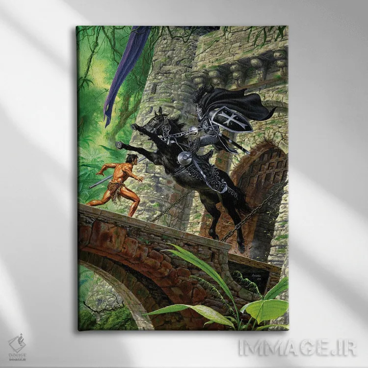 تابلو دکوراتیو Lord of the Jungle?,تارزان، ارباب جنگل اثر جو جوسکو - نمای روبهرو روی دیوار