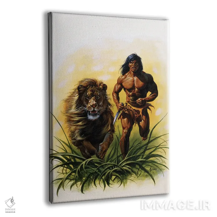 تابلو دکوراتیو تارزان اثر جو جوسکو - نمای پرسپکتیو محصول