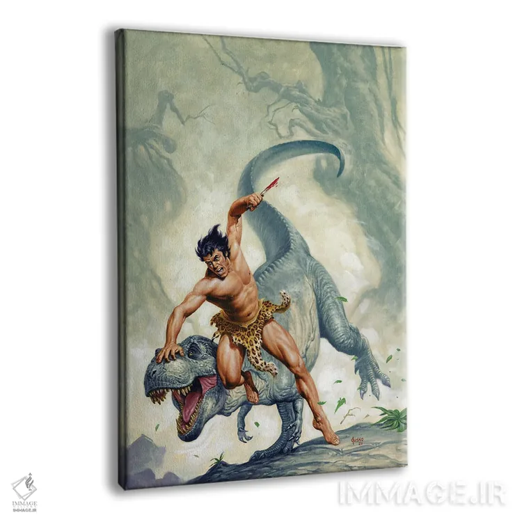 تابلو دکوراتیو تارزان و شهر ممنوعه اثر جو جوسکو - نمای پرسپکتیو محصول