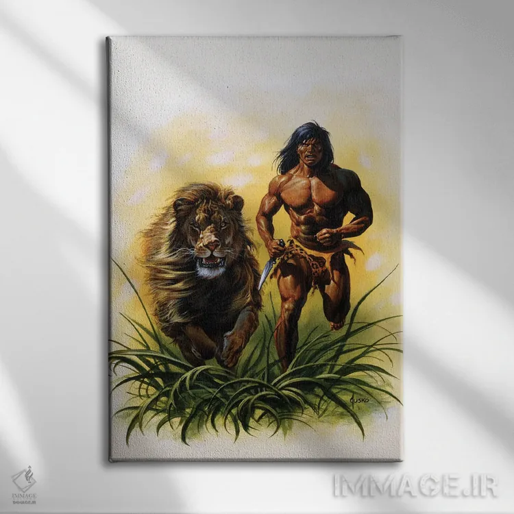تابلو دکوراتیو تارزان اثر جو جوسکو - نمای روبهرو روی دیوار