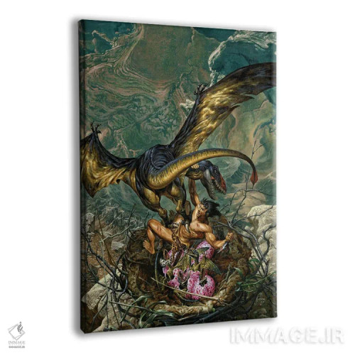 تابلو دکوراتیو تارزان در هسته زمین اثر جو جوسکو - نمای پرسپکتیو محصول