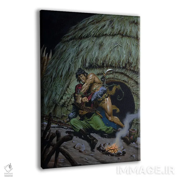تابلو دکوراتیو تارزان پیروز اثر جو جوسکو - نمای پرسپکتیو محصول