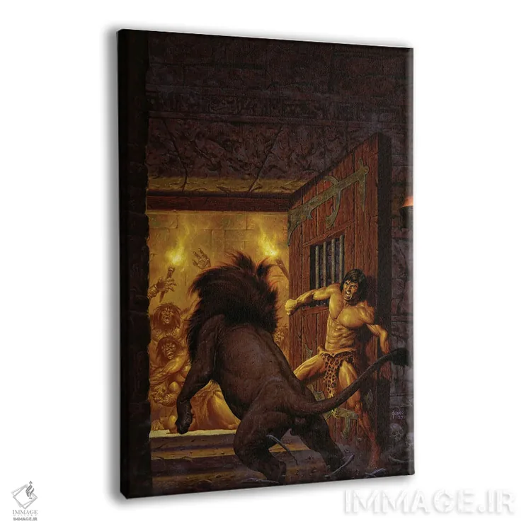 تابلو دکوراتیو تارزان شکست ناپذیر اثر جو جوسکو - نمای پرسپکتیو محصول