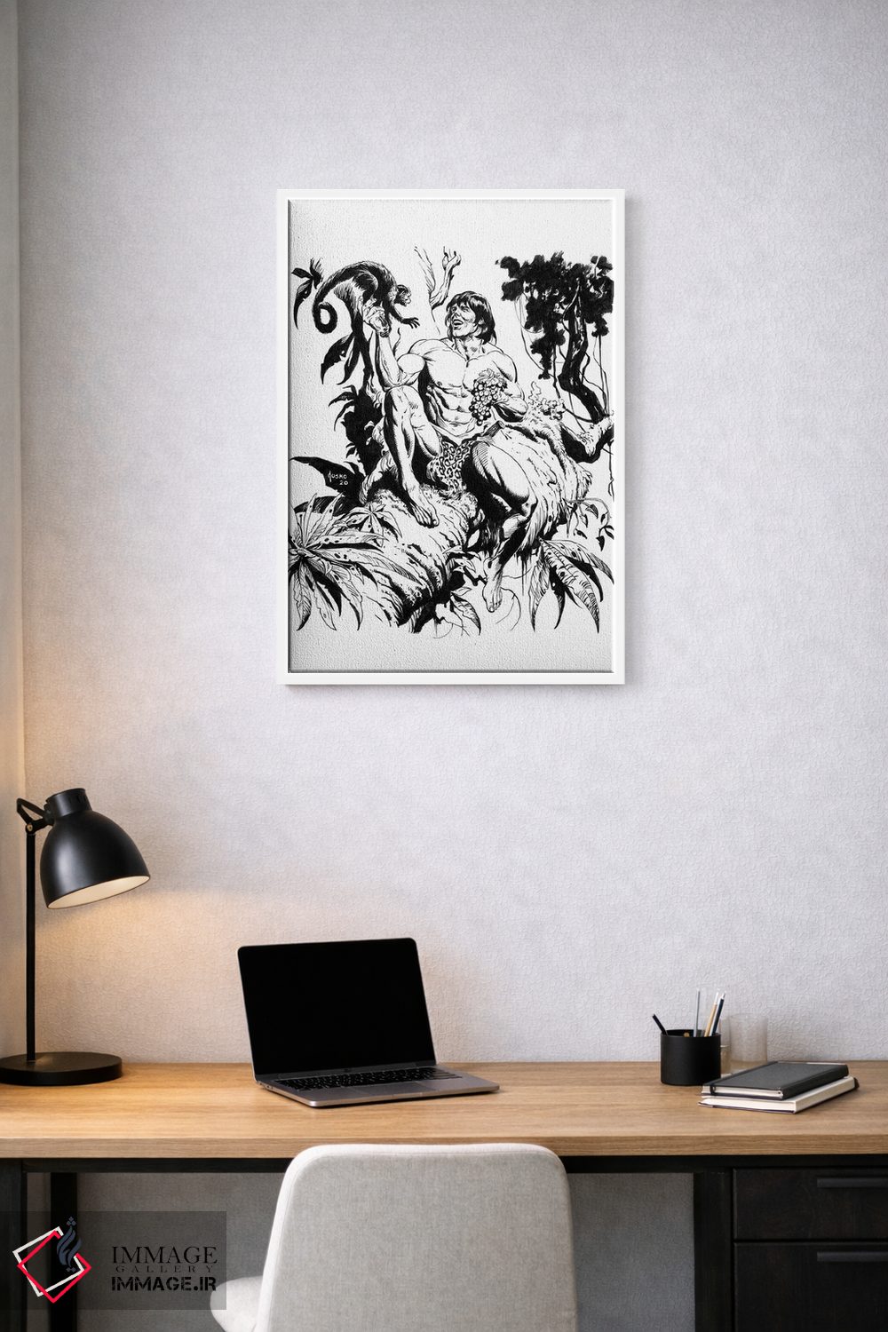 تابلو دکوراتیو تصویر روی جلد تارزان و امپراتوری گمشده اثر جو جوسکو - D1W