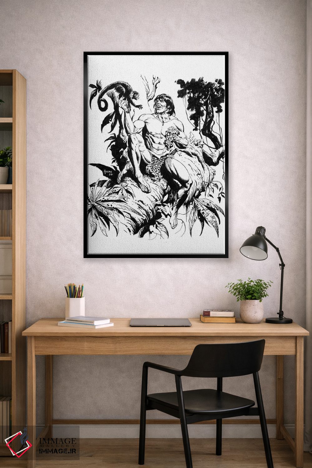 تابلو دکوراتیو تصویر روی جلد تارزان و امپراتوری گمشده اثر جو جوسکو - D2B