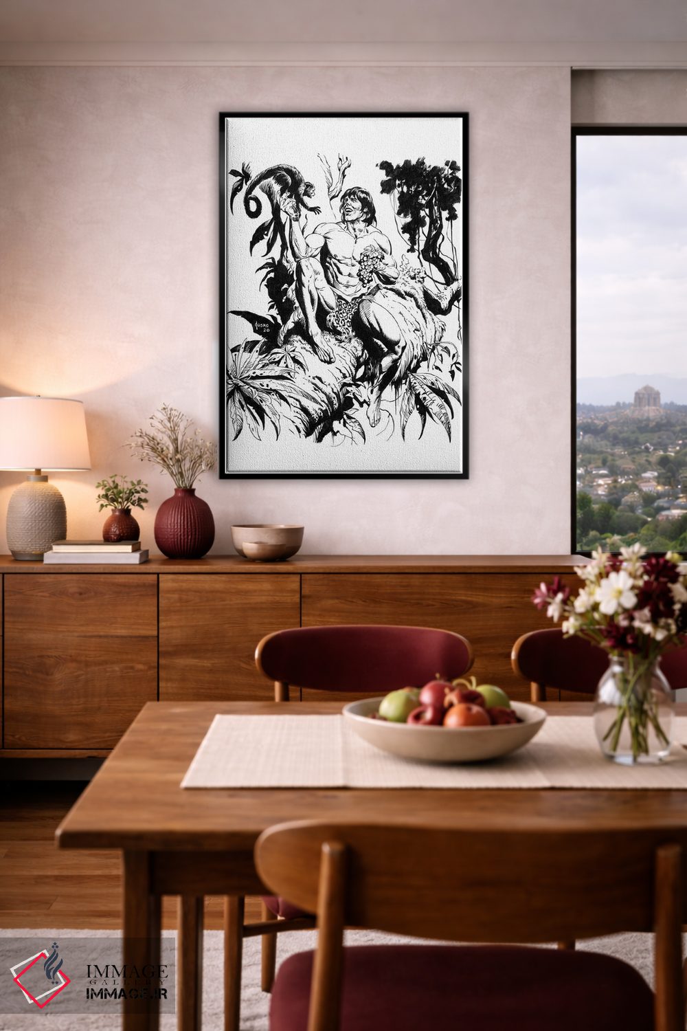 تابلو دکوراتیو تصویر روی جلد تارزان و امپراتوری گمشده اثر جو جوسکو - D3B