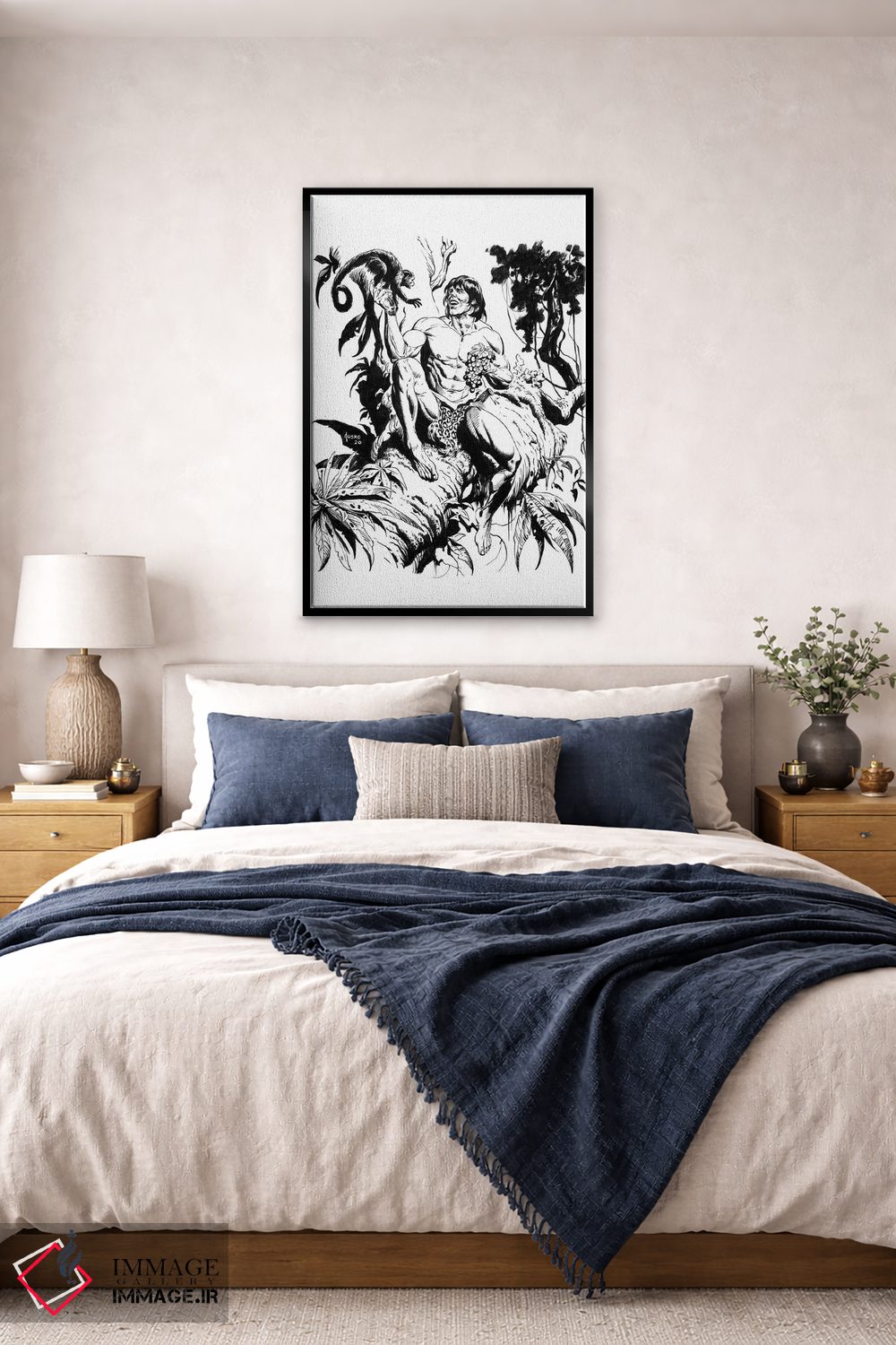 تابلو دکوراتیو تصویر روی جلد تارزان و امپراتوری گمشده اثر جو جوسکو - D5B