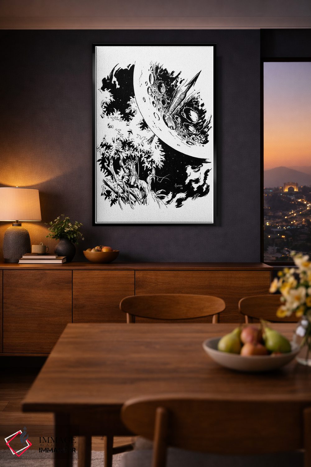 تابلو دکوراتیو تصویر روی جلد داستان های جنگلی تارزان اثر جو جوسکو - D3B