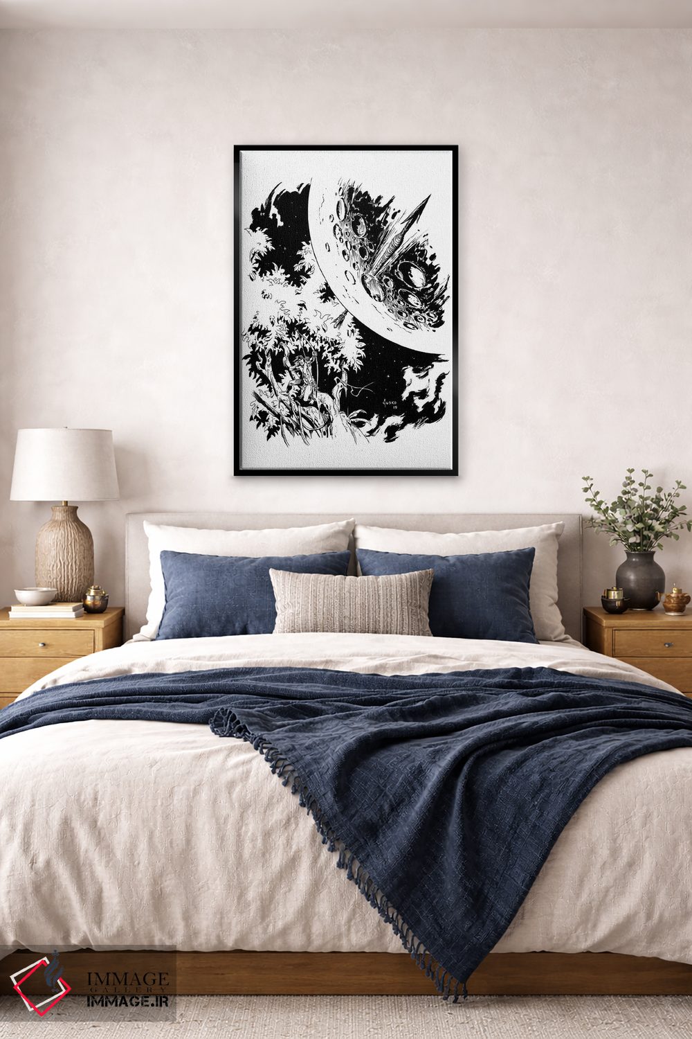 تابلو دکوراتیو تصویر روی جلد داستان های جنگلی تارزان اثر جو جوسکو - D6B