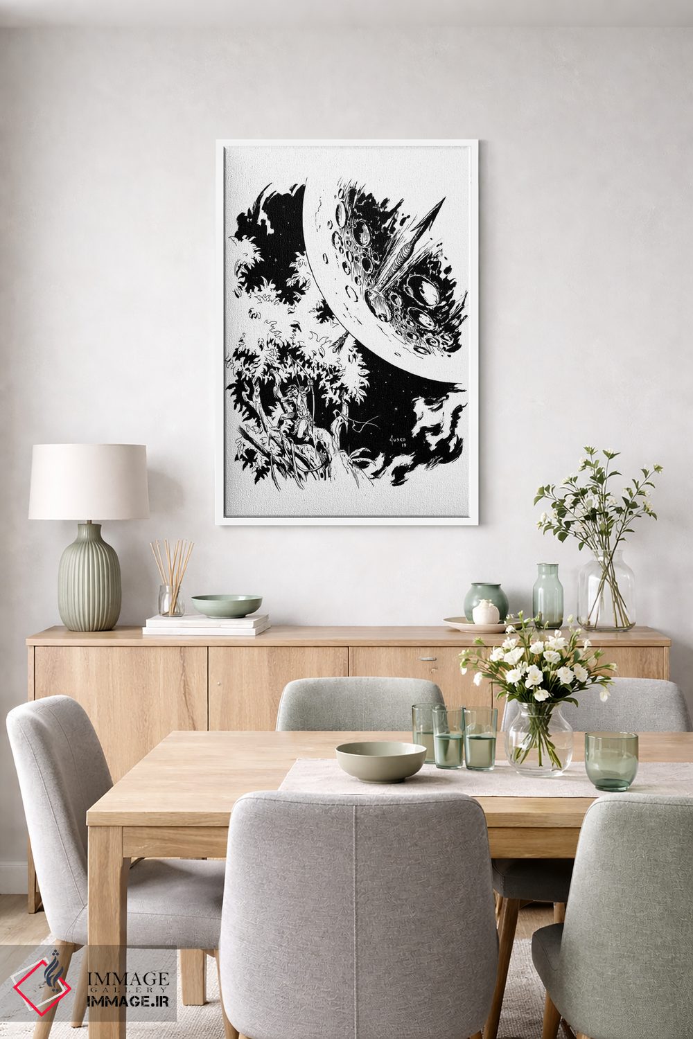 تابلو دکوراتیو تصویر روی جلد داستان های جنگلی تارزان اثر جو جوسکو - D5W