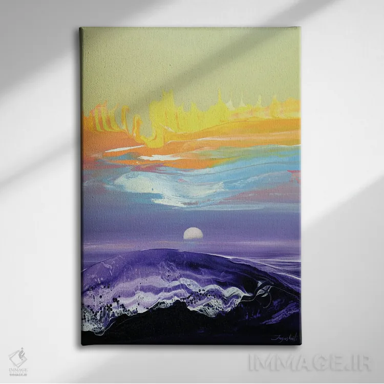 تابلو انتزاعی در سوی دیگر ۱ اثر جیکوب جوگاشویلی - نمای روبهرو روی دیوار