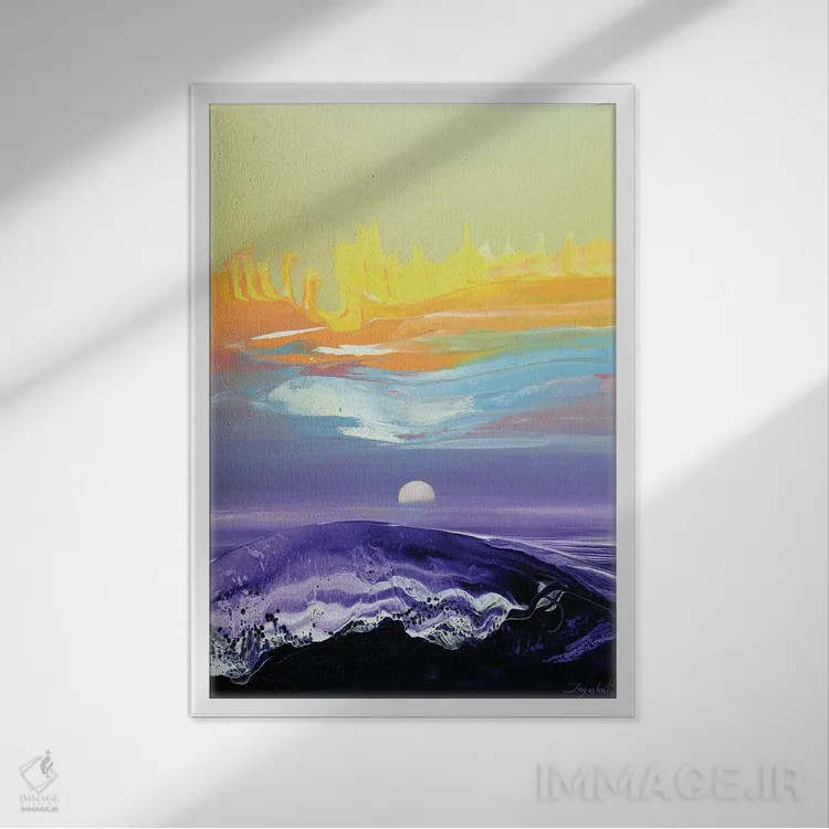تابلو انتزاعی در سوی دیگر ۱ اثر جیکوب جوگاشویلی - نمای قابدار سفید
