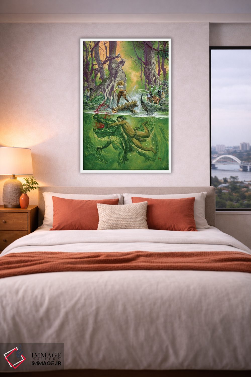 تابلو دکوراتیو تارزان و مرد شیرنما اثر جو جوسکو - D3W