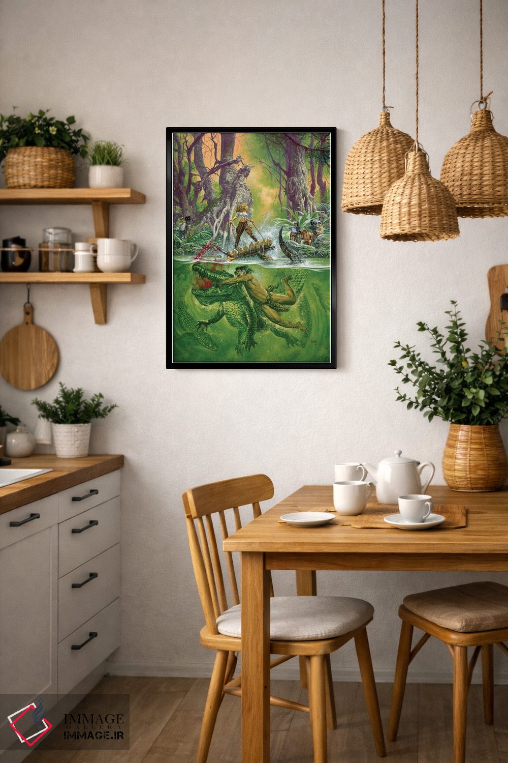 تابلو دکوراتیو تارزان و مرد شیرنما اثر جو جوسکو - D6B