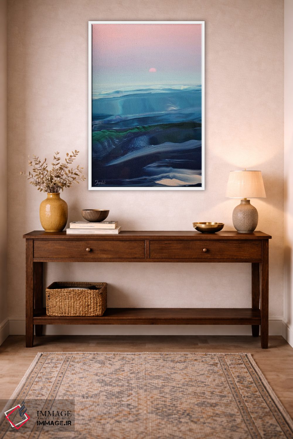 تابلو انتزاعی بر فراز امواج ۳ اثر جیکوب جوگاشویلی - D2W