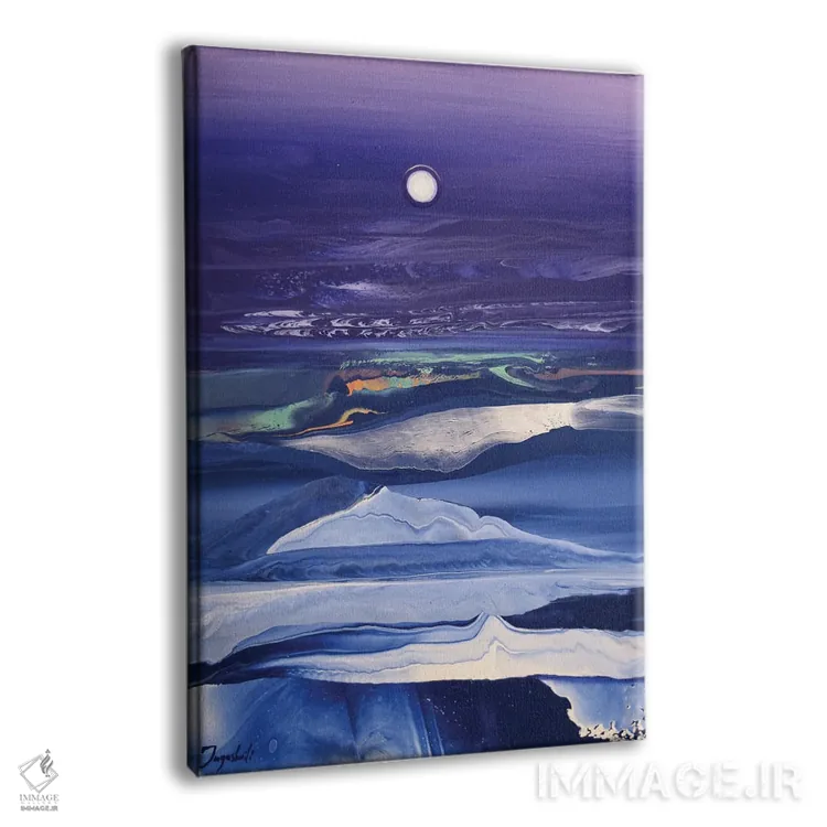 تابلو انتزاعی بر فراز امواج ۷ اثر جیکوب جوگاشویلی - نمای پرسپکتیو محصول