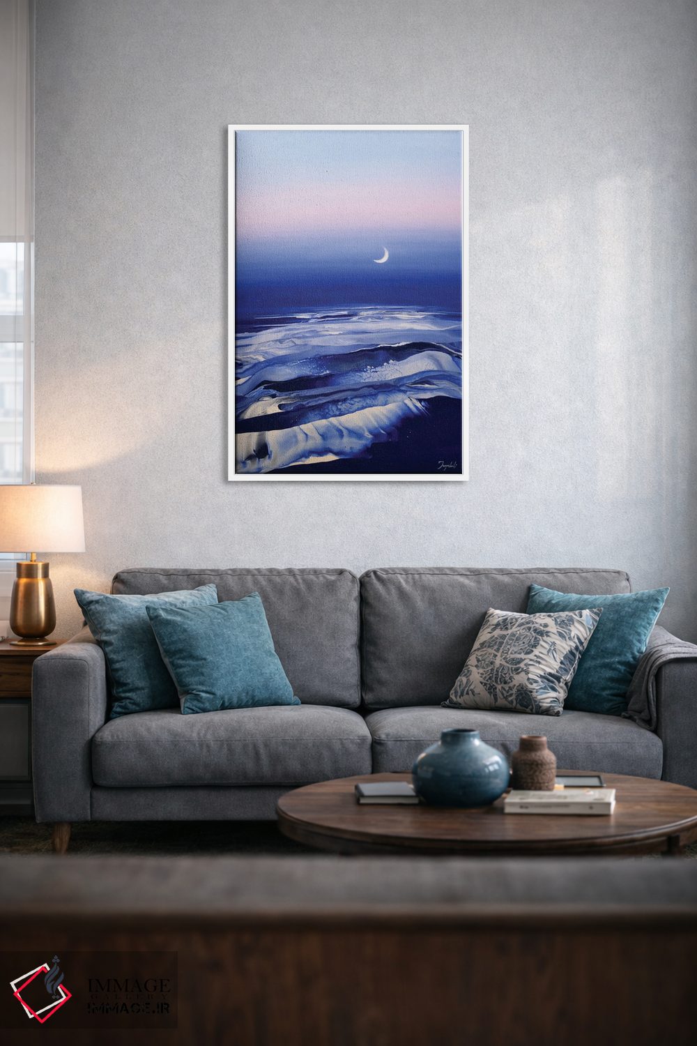 تابلو انتزاعی بر فراز امواج ۶ اثر جیکوب جوگاشویلی - D4W