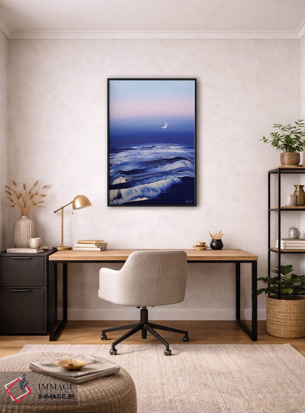 تابلو انتزاعی بر فراز امواج ۶ اثر جیکوب جوگاشویلی - D5B