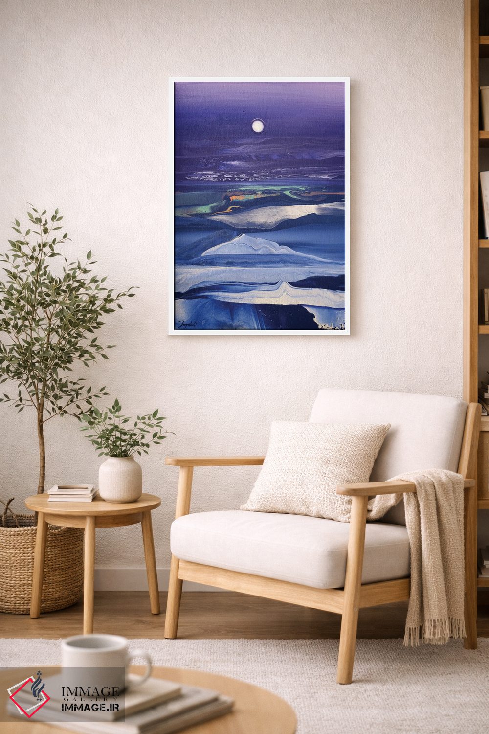 تابلو انتزاعی بر فراز امواج ۷ اثر جیکوب جوگاشویلی - D6W