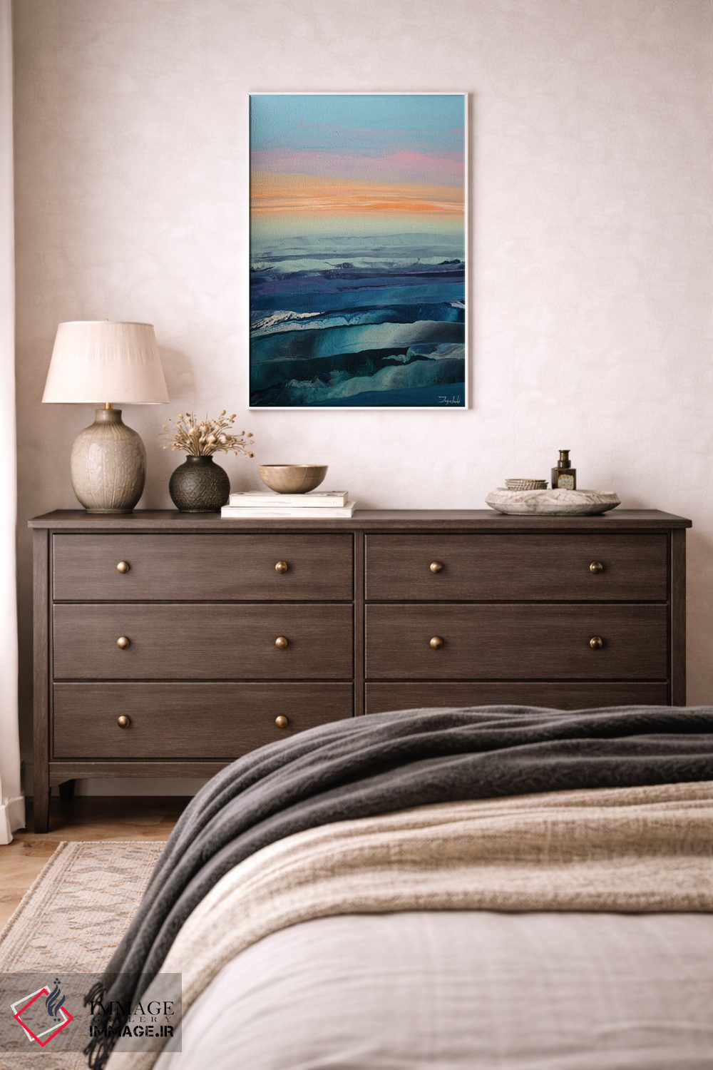 تابلو انتزاعی بر فراز امواج ۴ اثر جیکوب جوگاشویلی - D2W