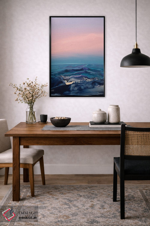 تابلو انتزاعی بر فراز امواج ۲ اثر جیکوب جوگاشویلی - D5B