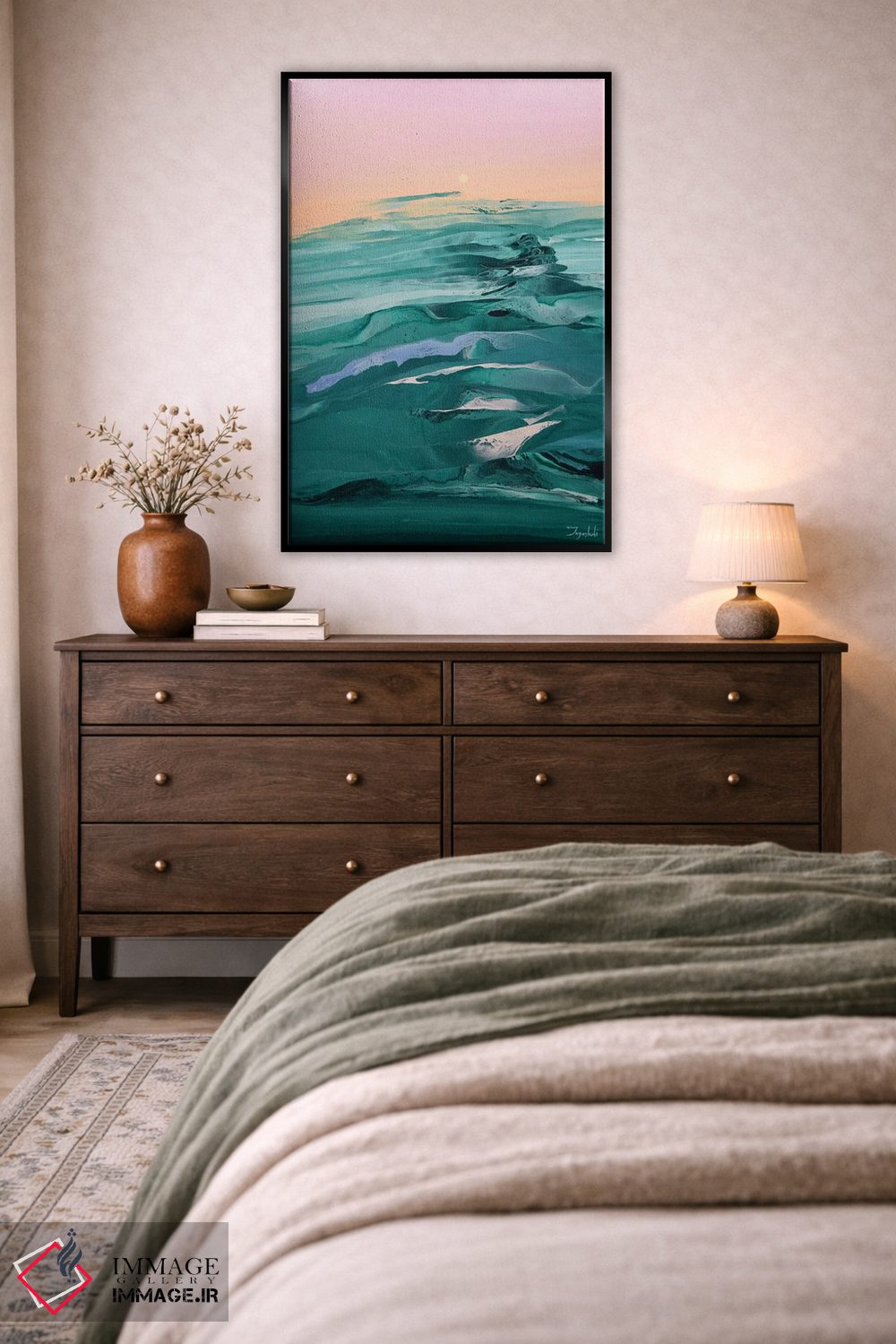 تابلو انتزاعی بر فراز امواج ۵ اثر جیکوب جوگاشویلی - D4B
