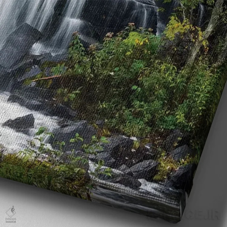 تابلو دکوراتیو Ontonagon County, Bond Falls I,میچیگان، شهرستان انتون… اثر جیمی و جودی وایلد - نمای نزدیک بافت بوم