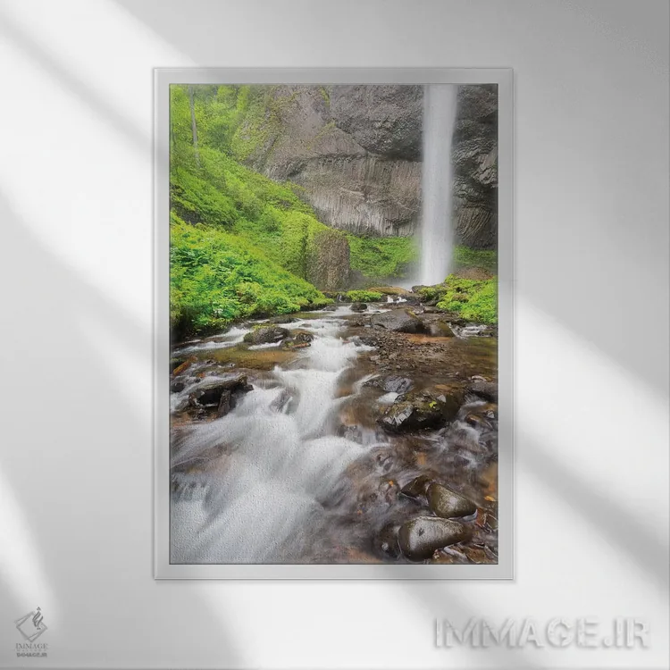 تابلو دکوراتیو Columbia River Gorge National Scenic Area, Latourell… اثر جیمی و جودی وایلد - نمای قابدار سفید