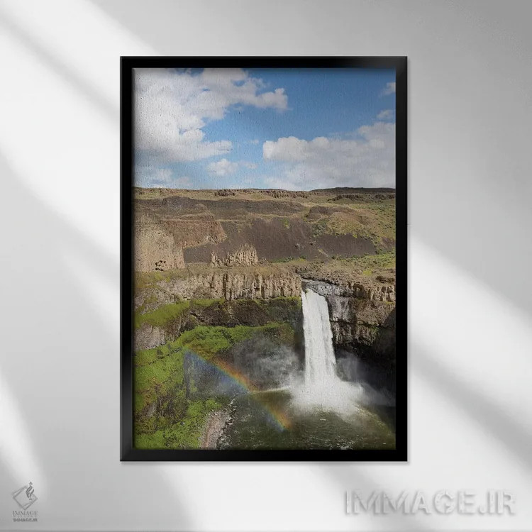 تابلو دکوراتیو Palouse Falls State Park, Palouse Falls,ایالت واشنگتن… اثر جیمی و جودی وایلد - نمای قابدار مشکی