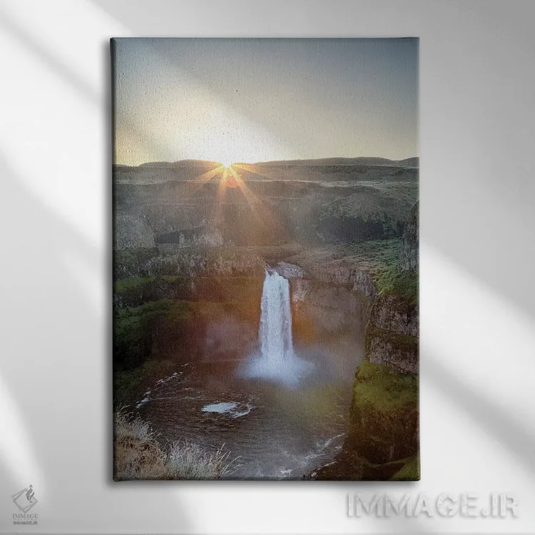 تابلو دکوراتیو Palouse Falls State Park, Palouse Falls, sunrise,ایال… اثر جیمی و جودی وایلد - نمای روبهرو روی دیوار