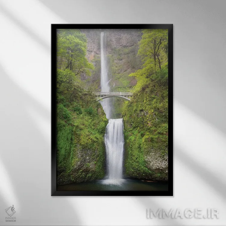 تابلو دکوراتیو Columbia River Gorge National Scenic Area, Multnomah… اثر جیمی و جودی وایلد - نمای قابدار مشکی