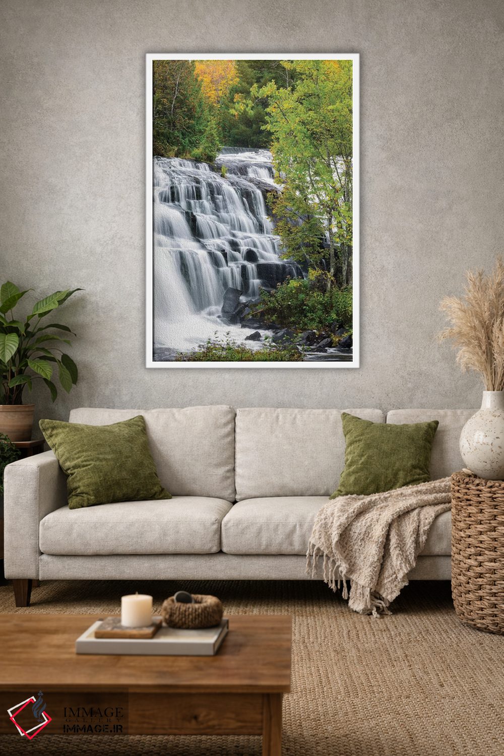 تابلو دکوراتیو Ontonagon County, Bond Falls I,میچیگان، شهرستان انتون… اثر جیمی و جودی وایلد - D1W