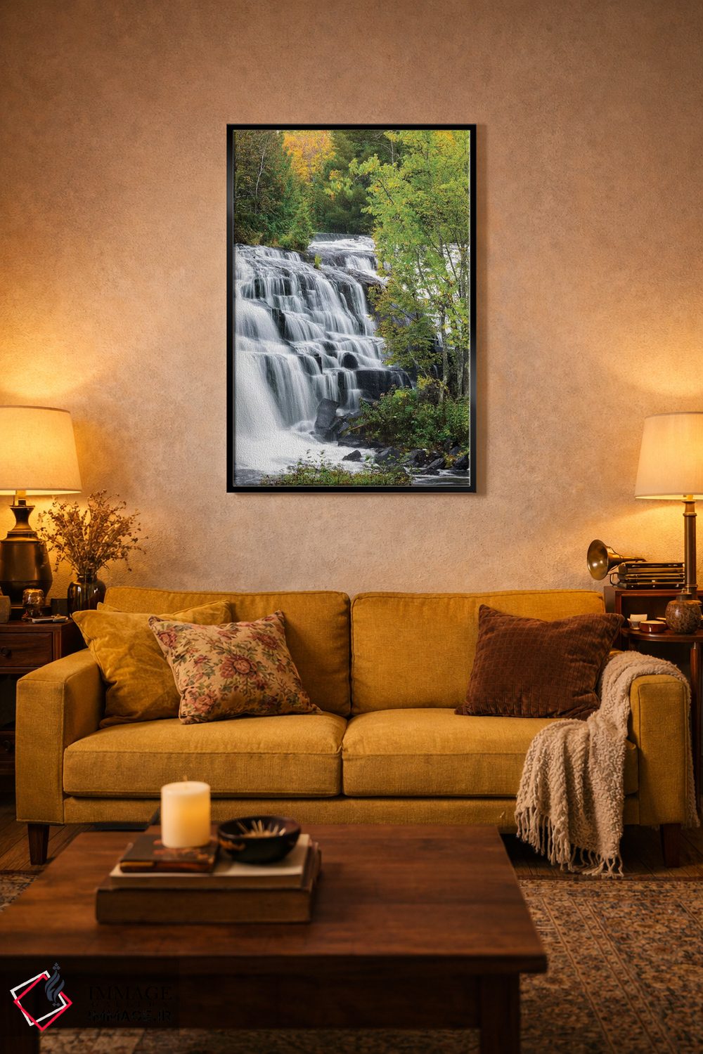 تابلو دکوراتیو Ontonagon County, Bond Falls I,میچیگان، شهرستان انتون… اثر جیمی و جودی وایلد - D4B